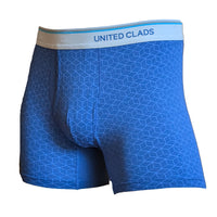 Men's Premium Quality Classic Fit Boxer Briefs 3 Pack - Blue