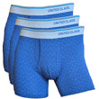 Men's Premium Quality Classic Fit Boxer Briefs 3 Pack - Blue