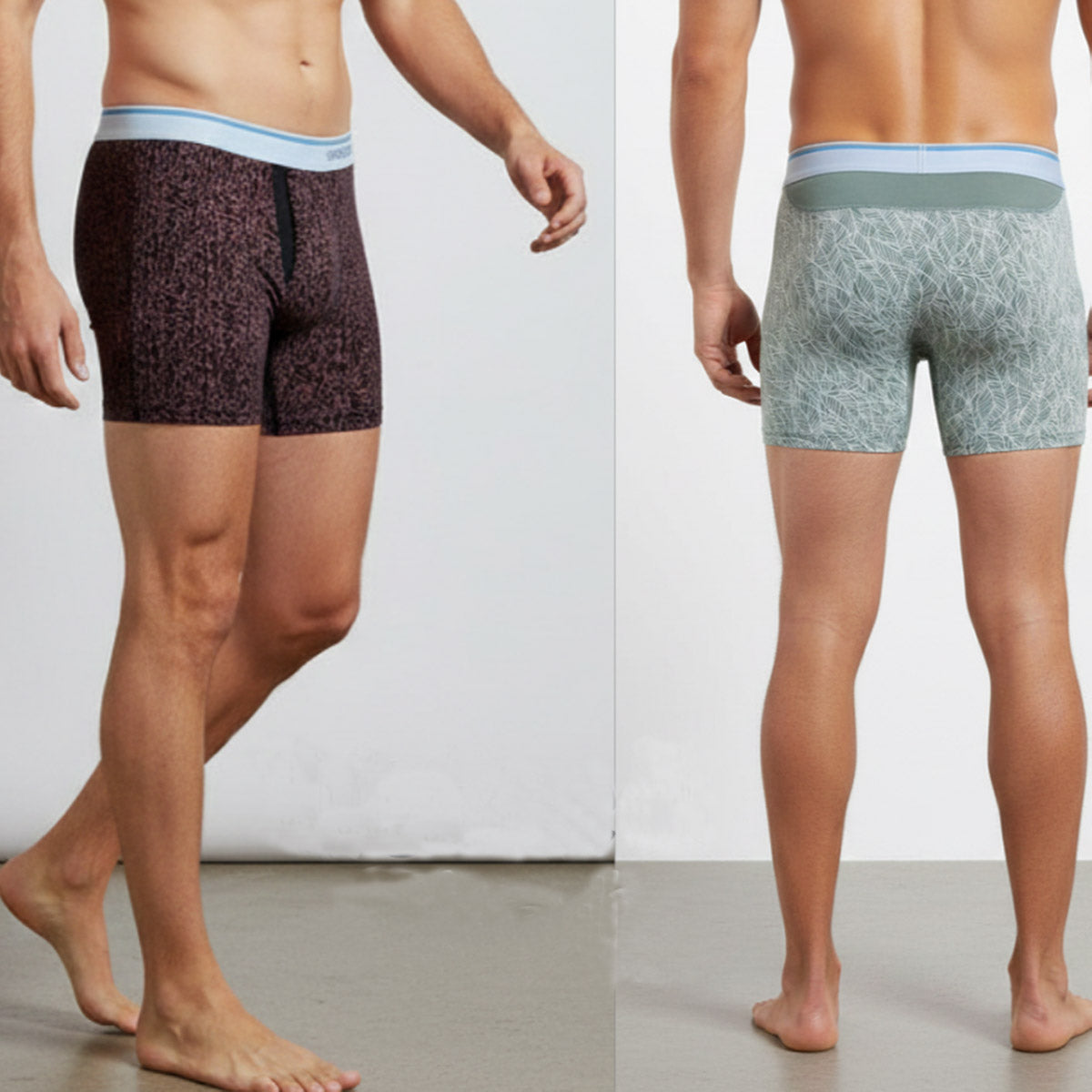 Men's Premium Quality Classic Fit Boxer Briefs 3 Pack - Red