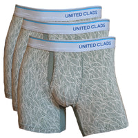 Men's Premium Quality Classic Fit Boxer Briefs 3 Pack - Olive Green