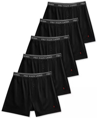Polo Ralph Lauren 5 Pack Knit Boxers - Black