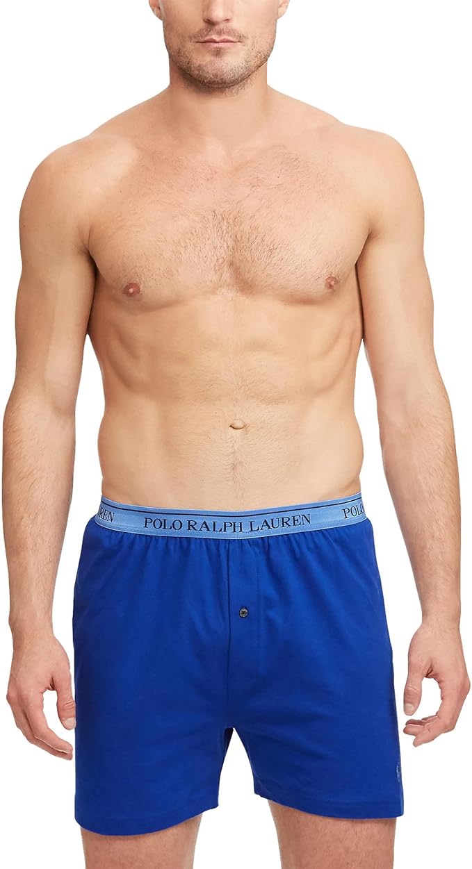 Polo Ralph Lauren 5 Pack Knit Boxers – Blue