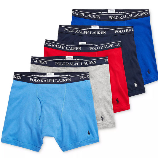 Polo Ralph Lauren 5 Pack Boxer Briefs – Blue