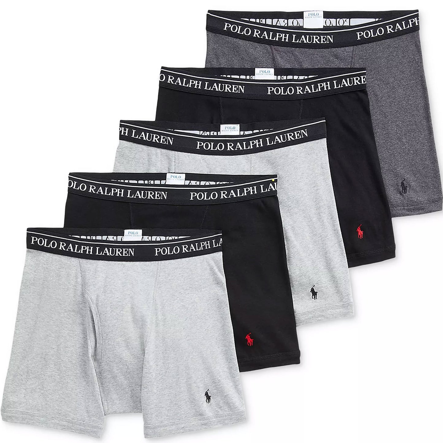 Polo Ralph Lauren 5 Pack Boxer Briefs – Grey