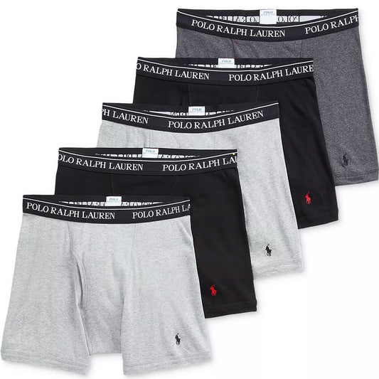 Polo Ralph Lauren 5 Pack Boxer Briefs – Grey