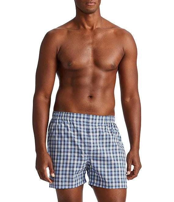 Polo Ralph Lauren 5 Pack Woven Boxers – Assorted Stripes, Check